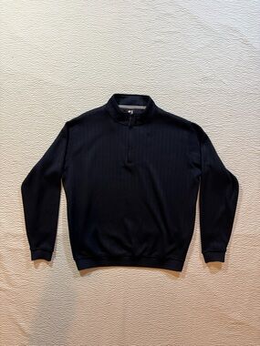 FootJoy Quarter Zip Mens Extra Large Golf Jacket Navy Blue Performance Sweater